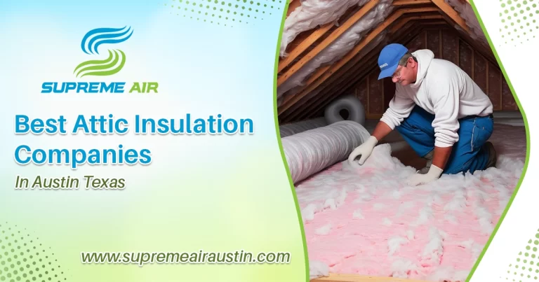 An infographic that shows the top 5 attic insulation services available in Austin.