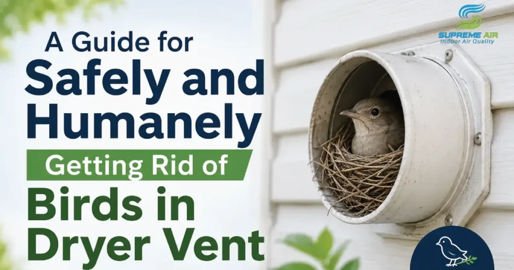 birds in dryer vent