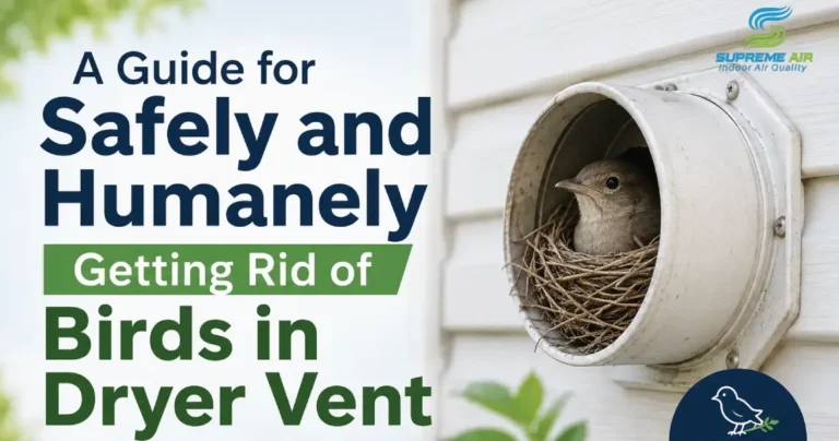 birds in dryer vent