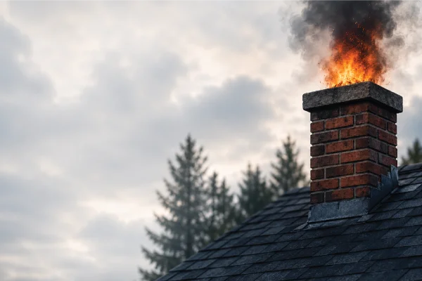 Chimney fires are often silent