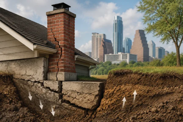 Hill country limestone and shifting