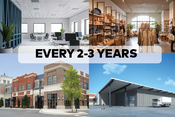 Cleaning in every 2-3 years