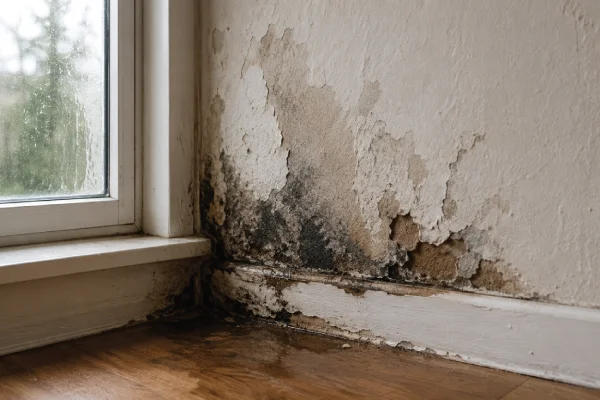Masonry and water leak