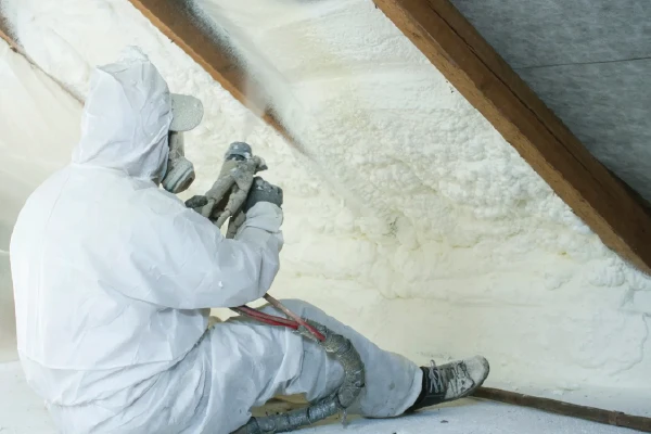 Spray foam insulation