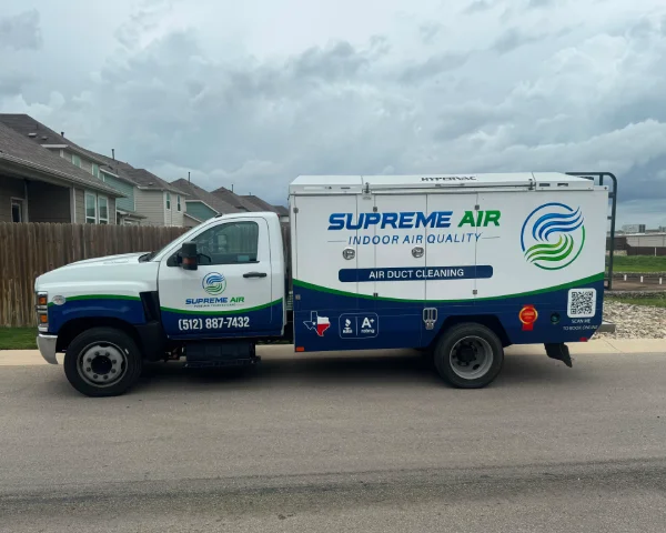 commercial air duct cleaning van