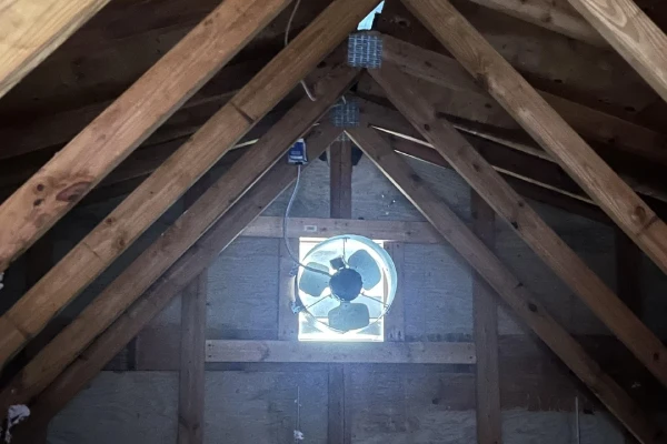 Electric attic fan