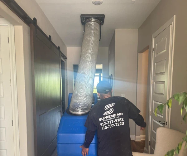 Air duct cleaning final checks