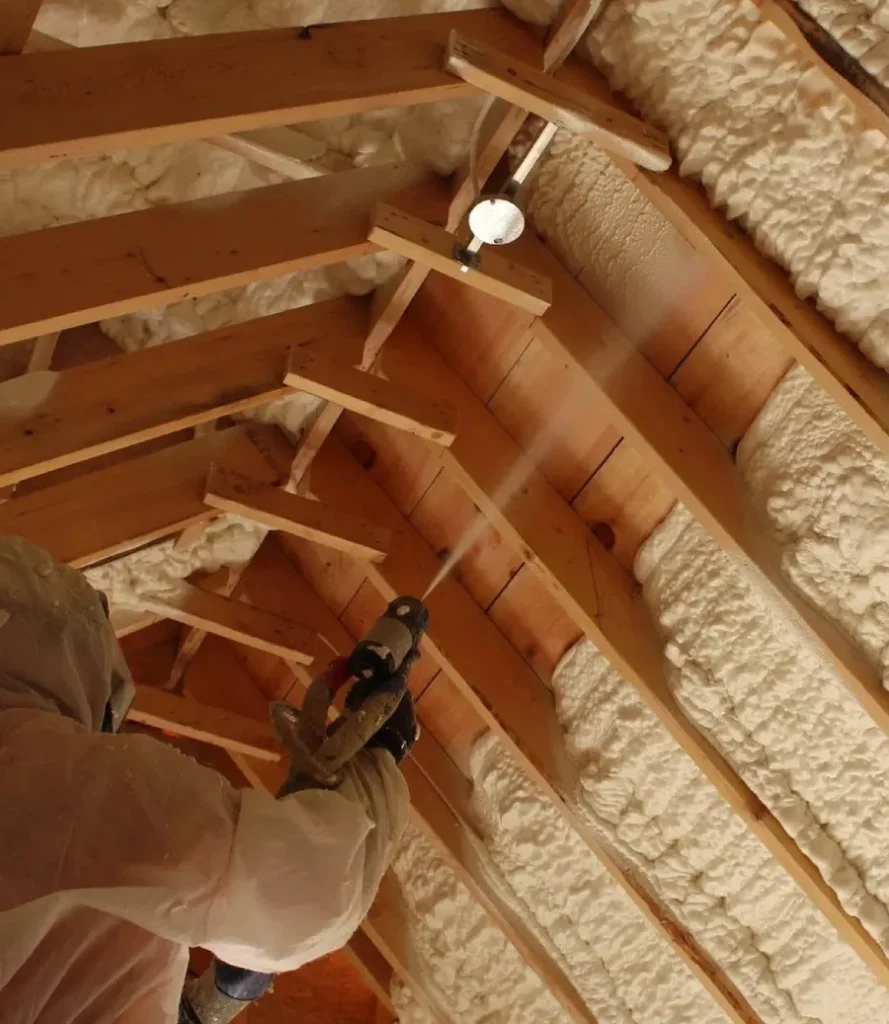Spray foam insulation